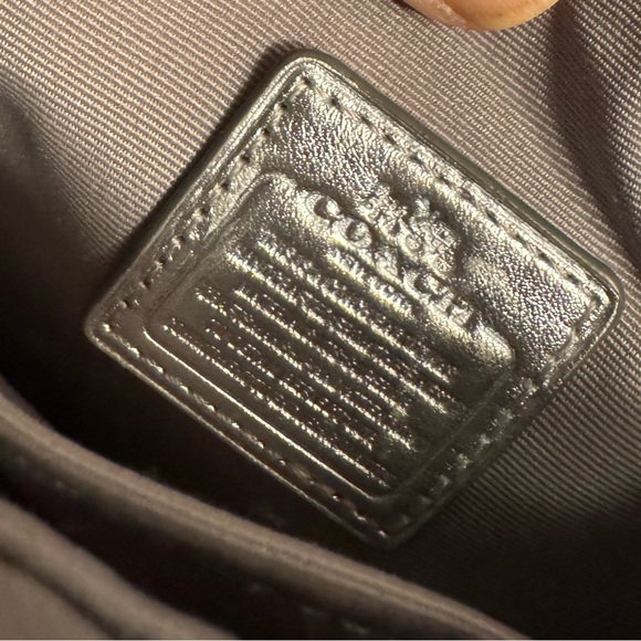 NWOT Coach large Silver sparkly wristlet w/ wrist strap - Picture 5 of 6